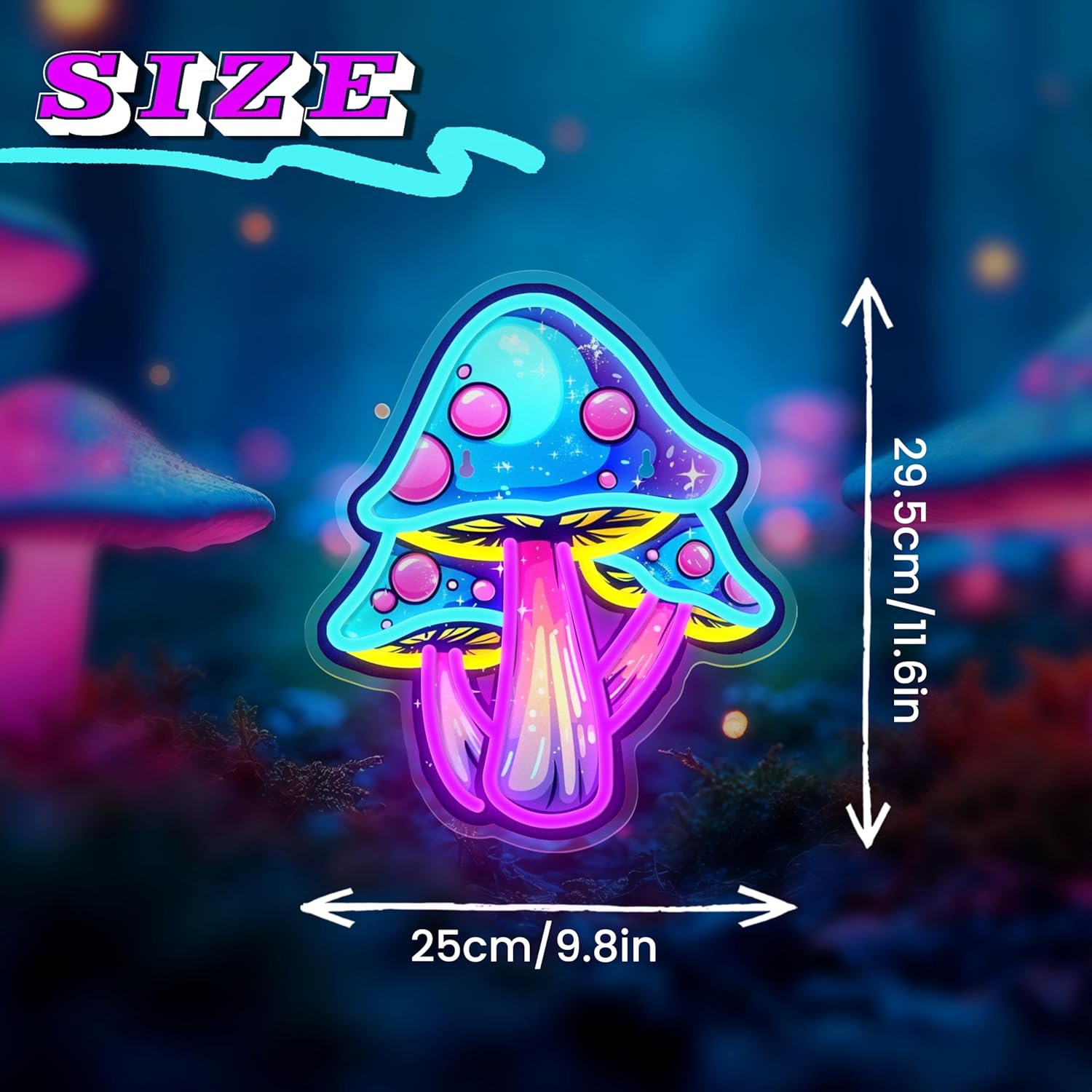 Illuminate Your Space: The Ultimate Mushroom Neon Light for Every Room!