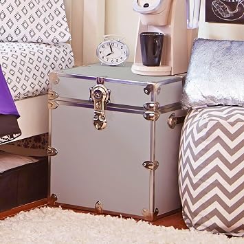 Rhino Trunk & Case Classic Cube Trunk - Home Storage Box, College Footlocker and Seating - 18x18x20, 1500+ lbs Capacity, Many Colors, Soft-Close Lid. USA Made Secure Dorm Furniture & Organization