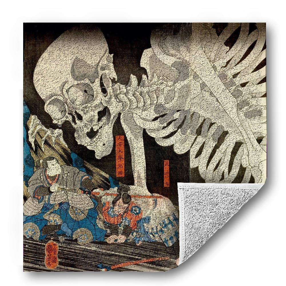 Amazon｜ハンドタオル 【日本の名画】 歌川国芳 ハンカチ ソフト