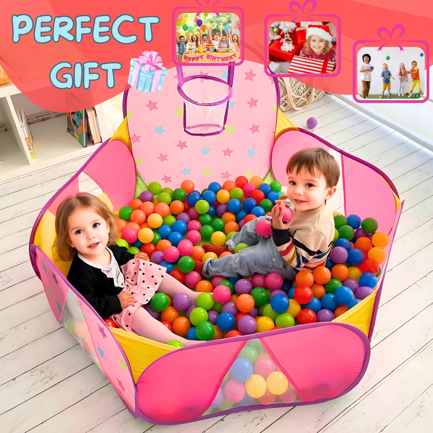 Piscina Di Palline| Vasca Palline Per Bambini | Piscinetta Con Palline Per Bambini | PALLINE NON INCLUSE G