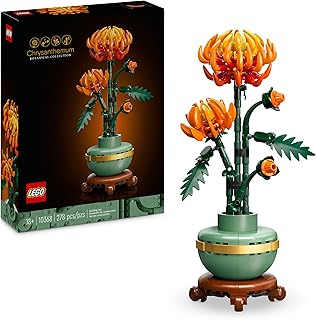 Comprar LEGO Botanical Crisantemo Adorno de Flores Artificiales, Decoración Floral para el Hogar y Oficina, Maqueta para Construir para Adultos de Planta Artificial, Regalo para Mujeres y Hombres 10368