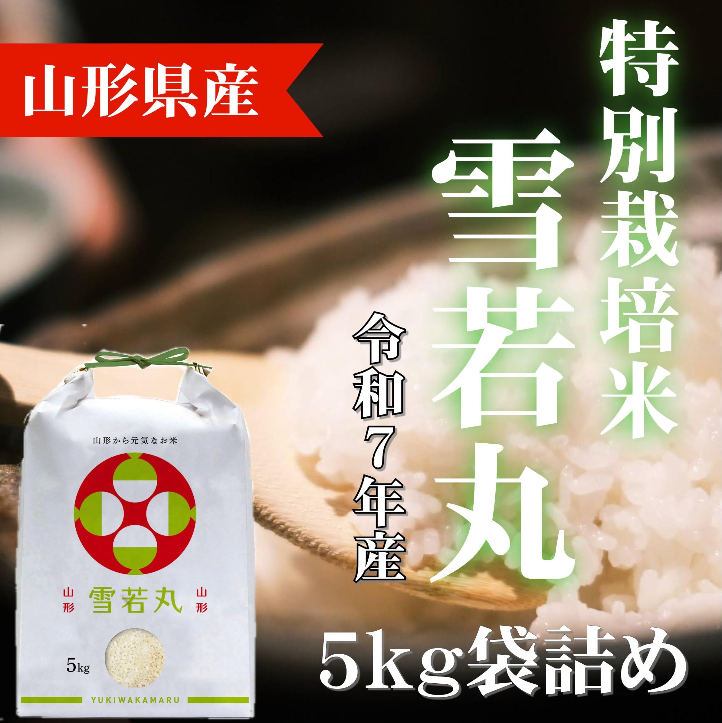 雪若丸 10kg白米 令和7年産【精米】雪若丸 10kg(5kg×2袋) 白米 山形県