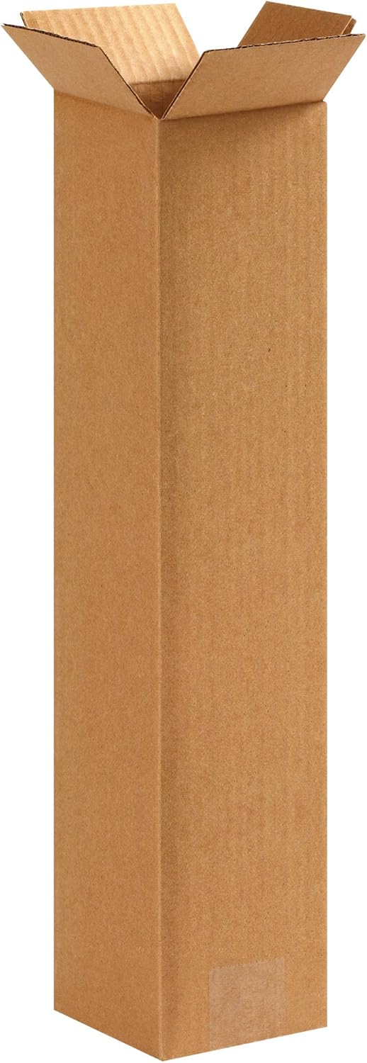 AVIDITI 4x4x18 Tall Corrugated Boxes, Tall, 4L x 4W x 18H, Pack of 100 | Shipping, Packaging, Moving, Storage Box for Home or Business, Strong Wholesale Bulk Boxes