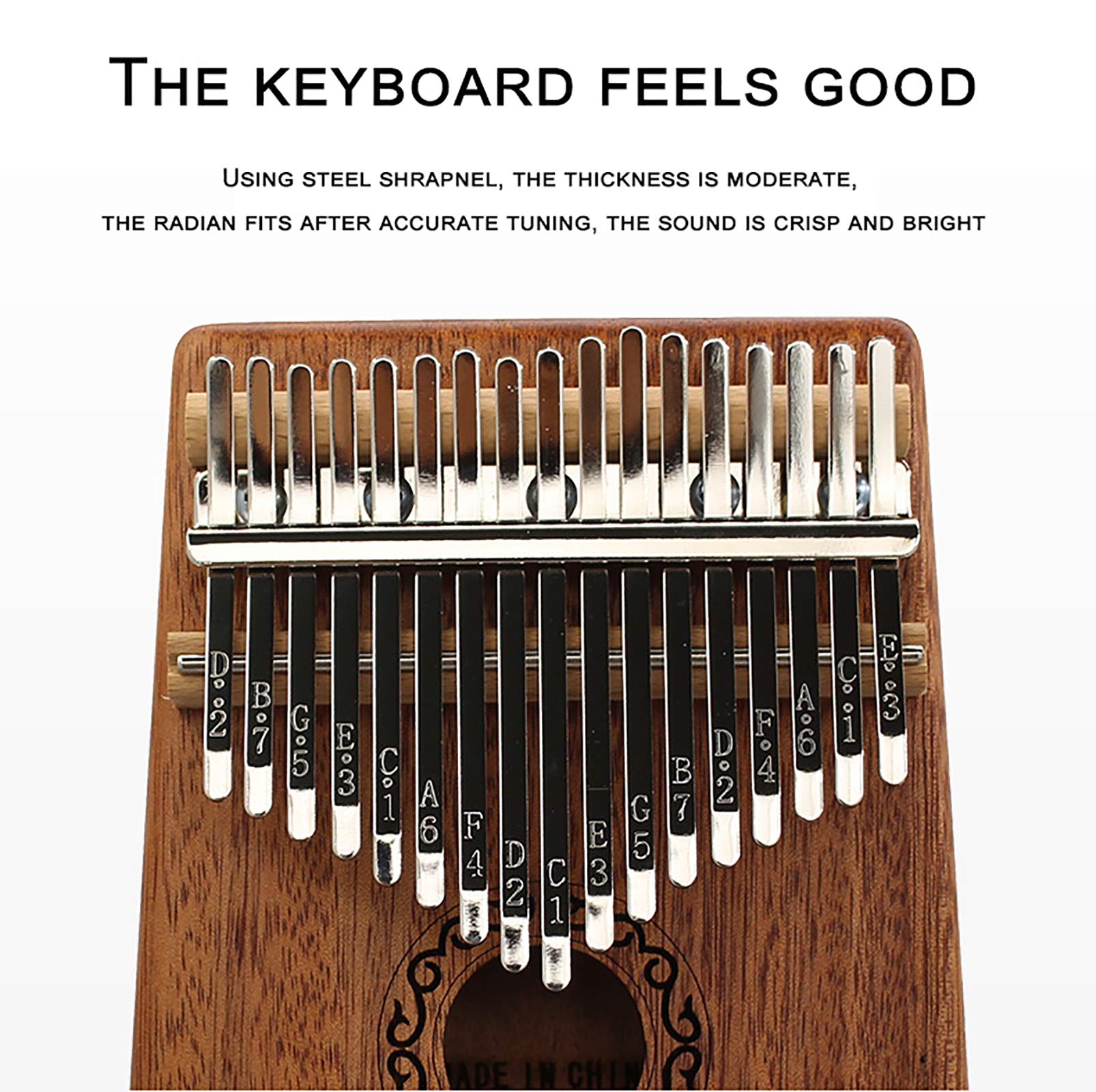 10||17||21 Keys Kalimba Daumen Klavier, Mbira Sanza Pocket Daumen Finger Piano,Home Entertainment, Straße, Party Performance Finger Marimba Instrument Für Musik Lieb 17 tone electric box