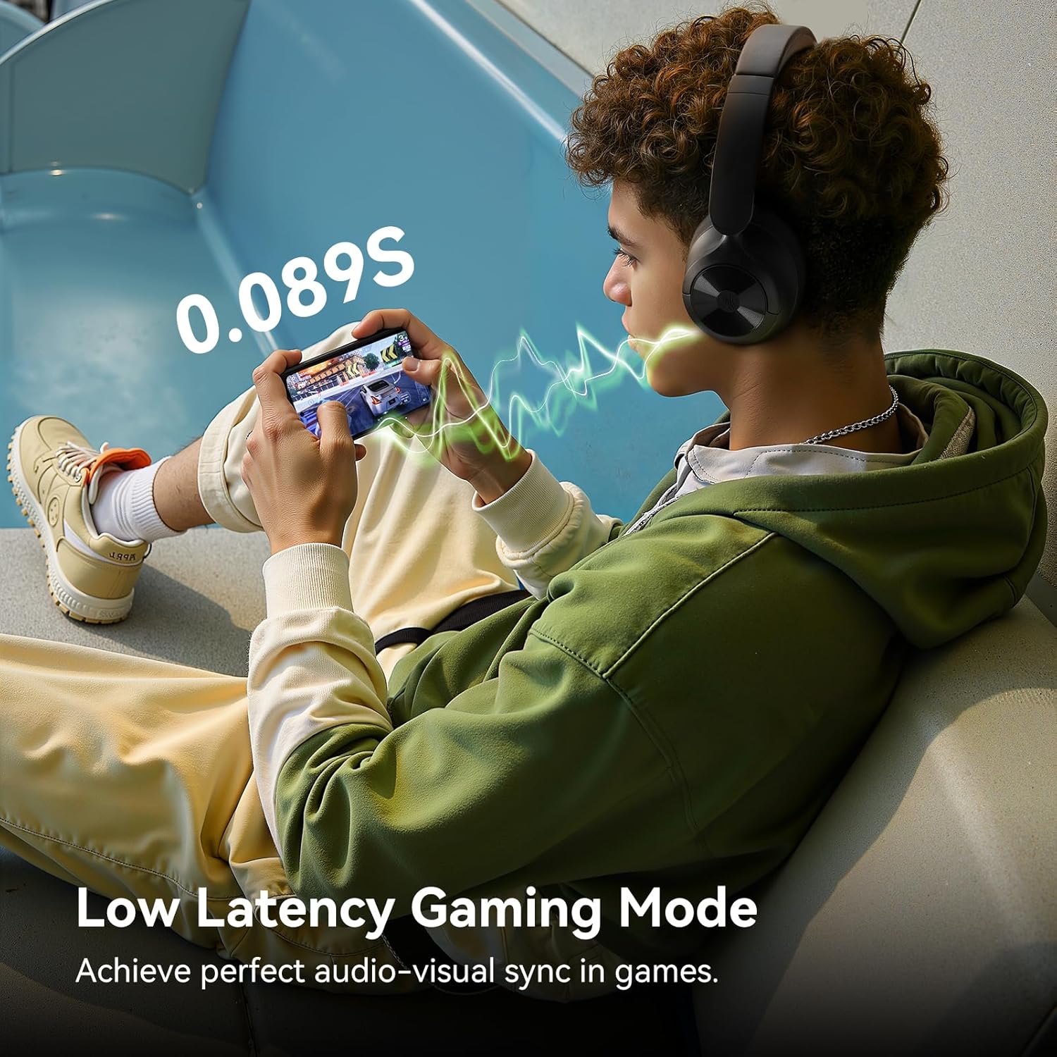 OneOdio Focus A1Pro Hybrid Active Noise Cancelling with Wireless On-Ear Headphones, 200G Ultra-Light, 70-Hour Battery with Speed Charge, Bluetooth 6.0, Clear Calls, Lightweight Portable - Image 9