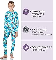 Vista 127 de Rocky Ropa interior térmica para niños, ropa interior larga para niños, capa base para clima frío/esquí Jade