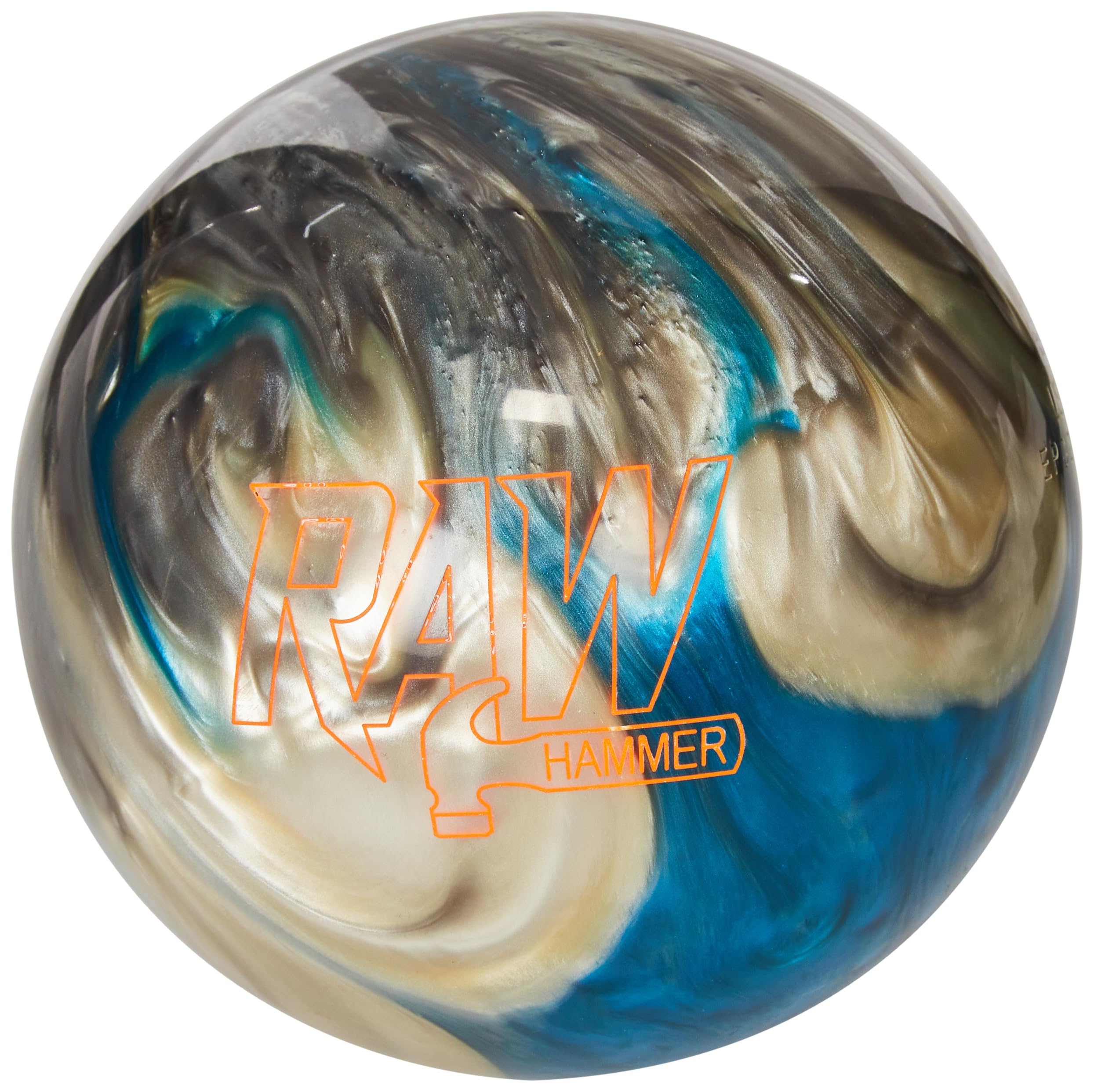 unisex adult Unique Bowling Ball, Blue/Silver/White, 15 US