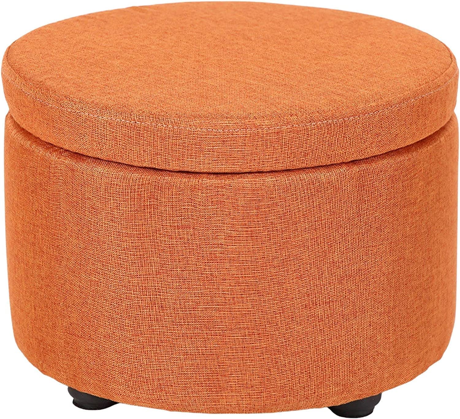 Pouf de rangement rond pour salon moderne et confort au quotidien