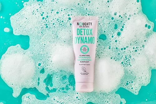 Miniatura 4 de Noughty Champú clarificante Detox Dynamo 97% natural para refrescar el cabello y eliminar residuos, adecuado para uso diario con menta y hoja de