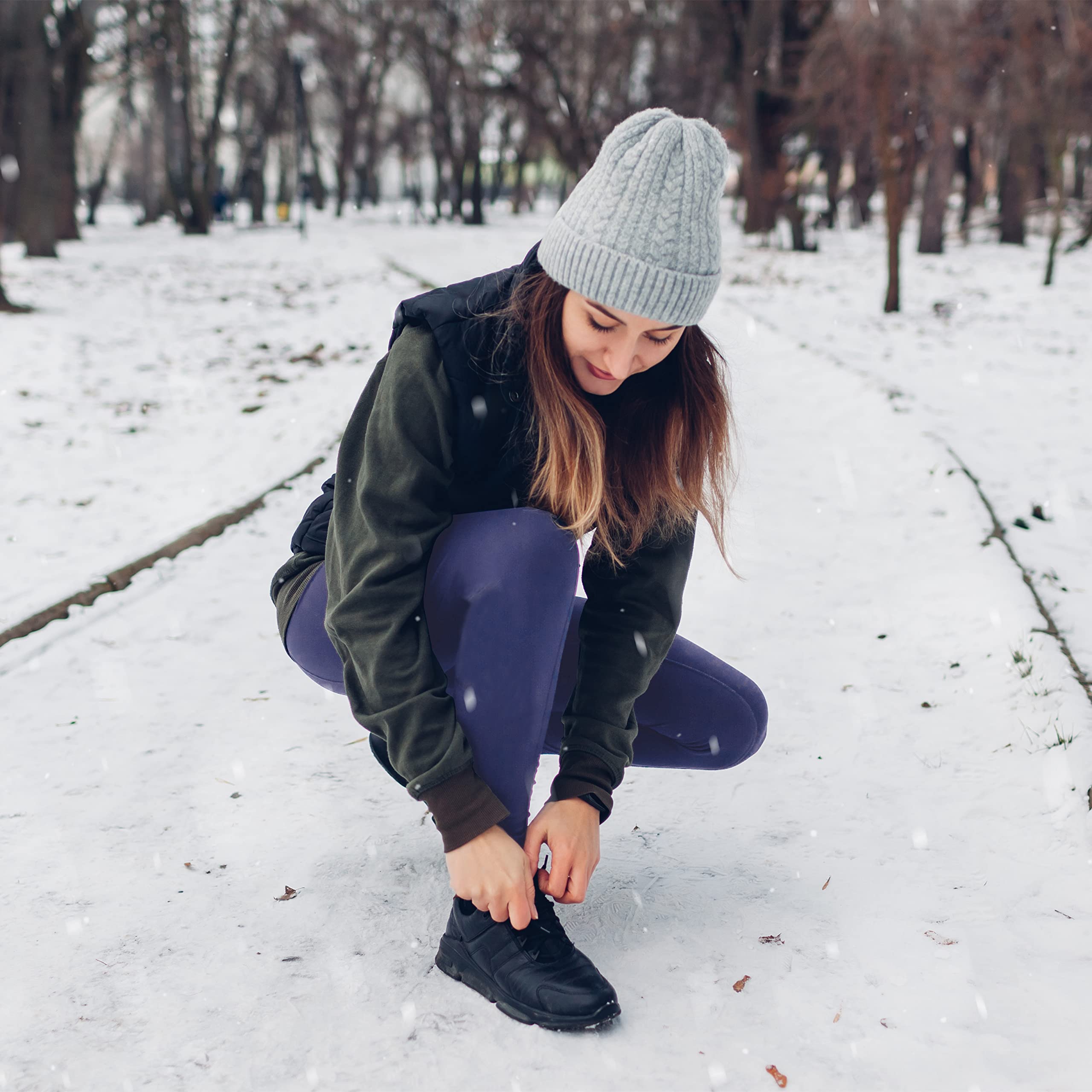 ineepor Leggins Termici Donna Invernali Felpati con Tasche Leggings Resistenti all'Acqua a Vita Alta
