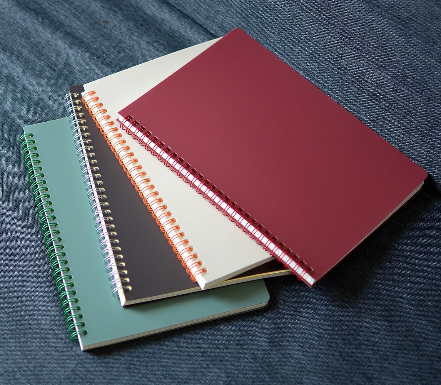 4pcs Spiral Notebooks School Supplies 9.8 inch x 6.9 inch B5 Thick Plastic Hardcover Grid 80 Sheets -160 Pages Journal Bulk for Work, Students, School, Writing (B5 4pcs Grid) image 4