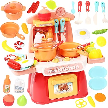 Amazon Yotdik おままごと キッチンセット 人気 おもちゃ 食材 野菜 調理器具 果物 食器 たまご ごっこ遊び ピンク セット おもちゃ Amazon Yotdik おままごと キッチンセット 人気 おもちゃ 食材 野菜 調理器具 果物 食器 たまご ごっこ遊び ピンク セット おもちゃ