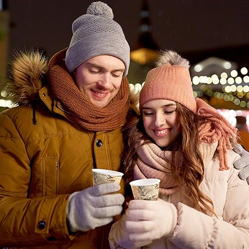 Miniatura 9 de Tazas de papel de 4 oz para té de café y agua - tazas de papel decoradas