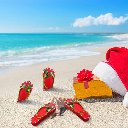 Miniatura 3 de 4 adornos para árbol de Navidad de playa, adornos de Navidad costeros, adornos de pareja para árbol de Navidad, resina, vacaciones, Navidad, Año