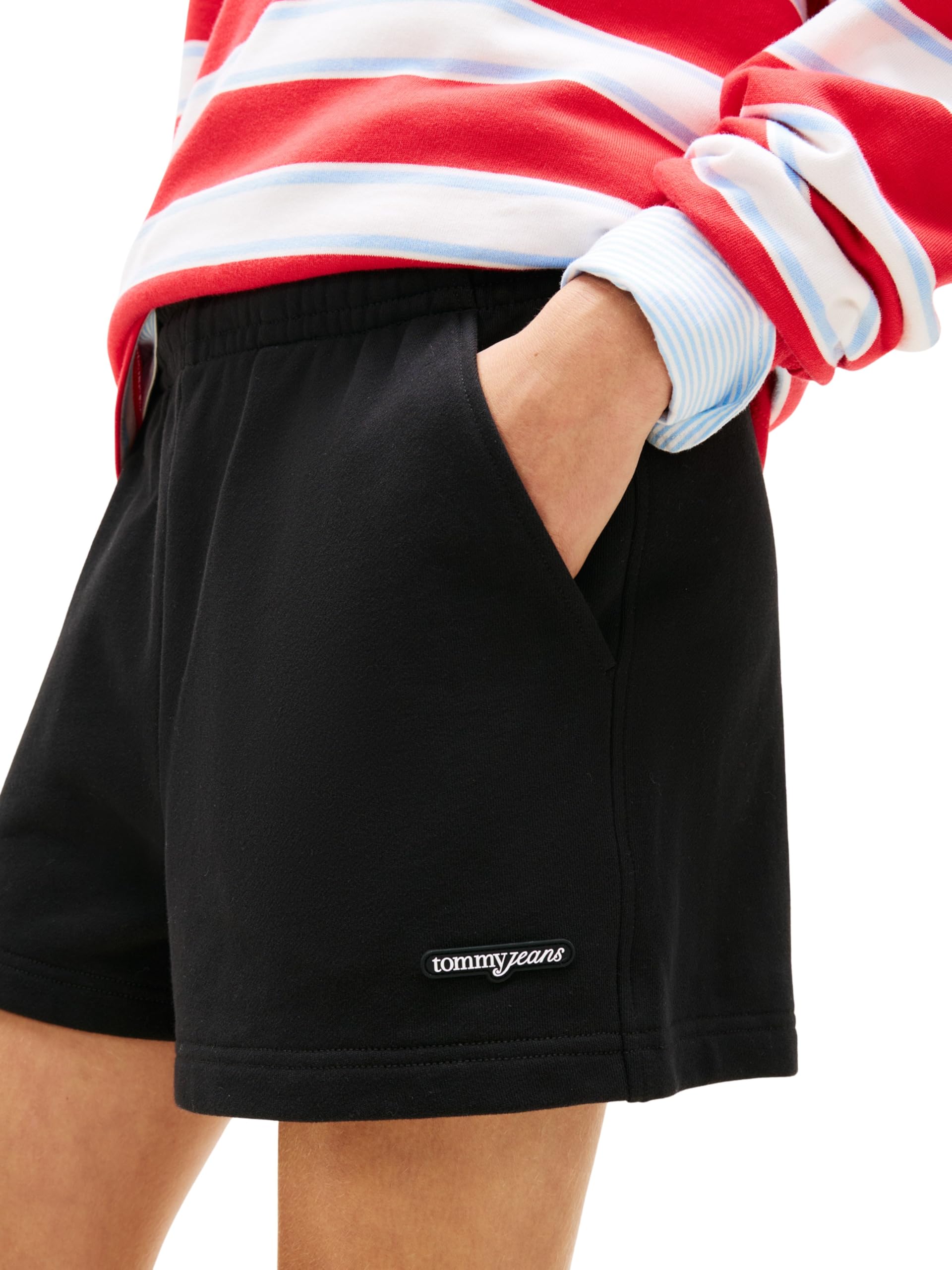 Tommy Jeans Tjw Script Lbl Sweat Shorts Dw0dw22230 - Szorty dresowe Kobiety