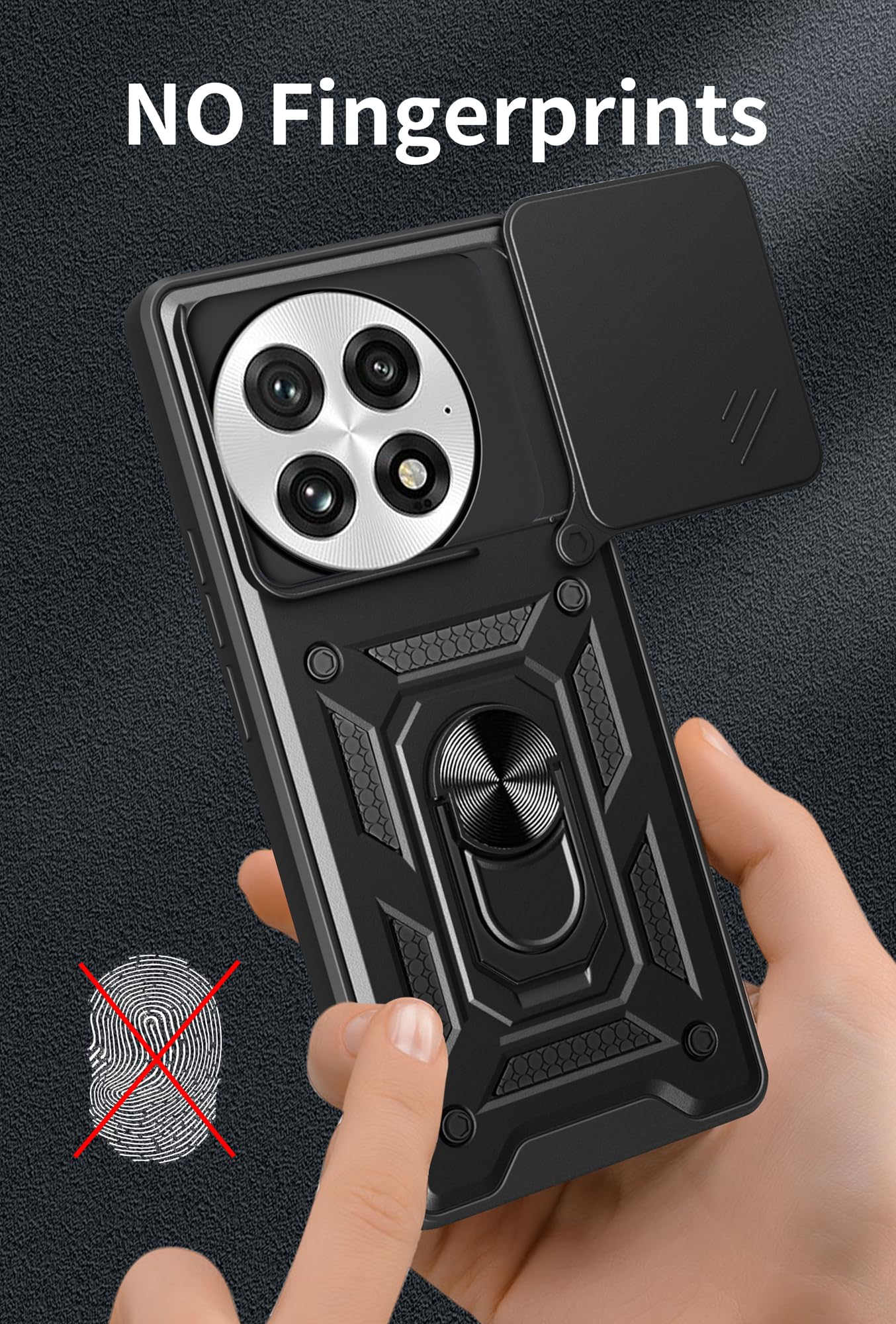 KEYSION Shockproof Case For OnePlus Nord CE5 5G Slide Camera Protection Metal Ring Stand Phone Cover For One Plus 1 Nord CE 5 Buy Cheaply On - View #5