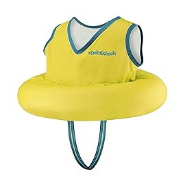 SwimSchool Deluxe Swim Trainer - Heavy Duty Toddler Swim Vest Floatie - Comfortable Sweater-Fit Design with Adjustable Safety Seat - Yellow