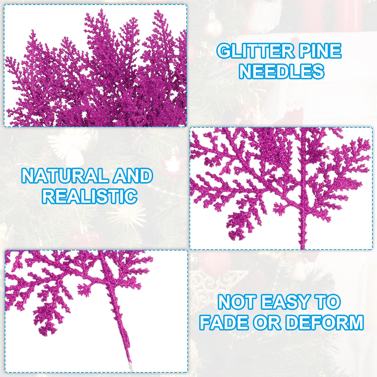 PATIKIL 10 Inch Artificial Pine Needles - Image 3