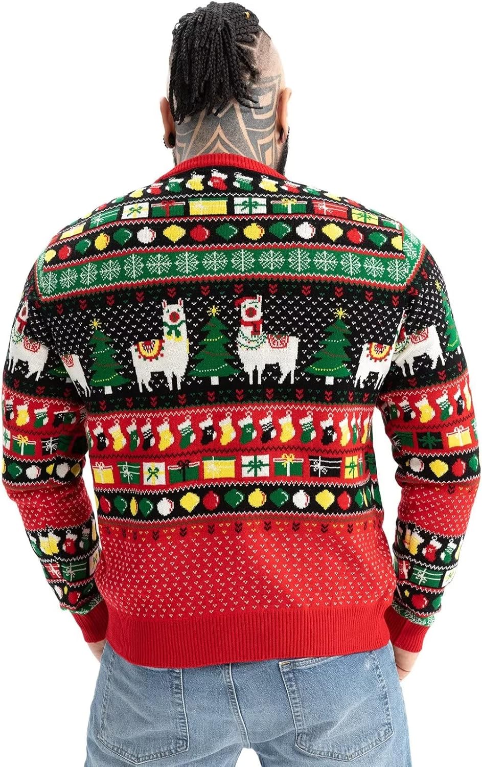 Men‘s Ugly Christmas Sweater Unisex Women`s Funny Novelty Pullover for Xmas Party Festive - Image 3