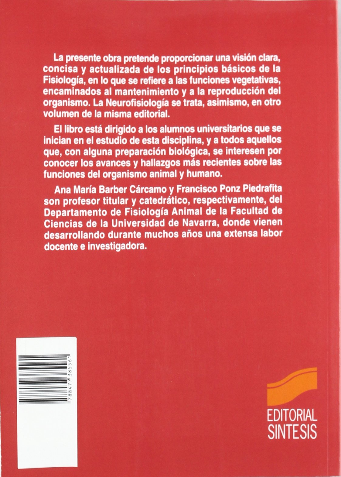 PRINCIPIOS DE FISIOLOGIA ANIMAL (Ciencias Biológicas,Ciencias de la Vida)