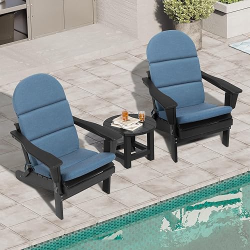 Miniatura 2 de Crestlive Sunbrella Adirondack - Juego de 2 cojines para silla, 50 x 19.6 pulgadas, repelente al agua, resistente a la decoloración, cojín