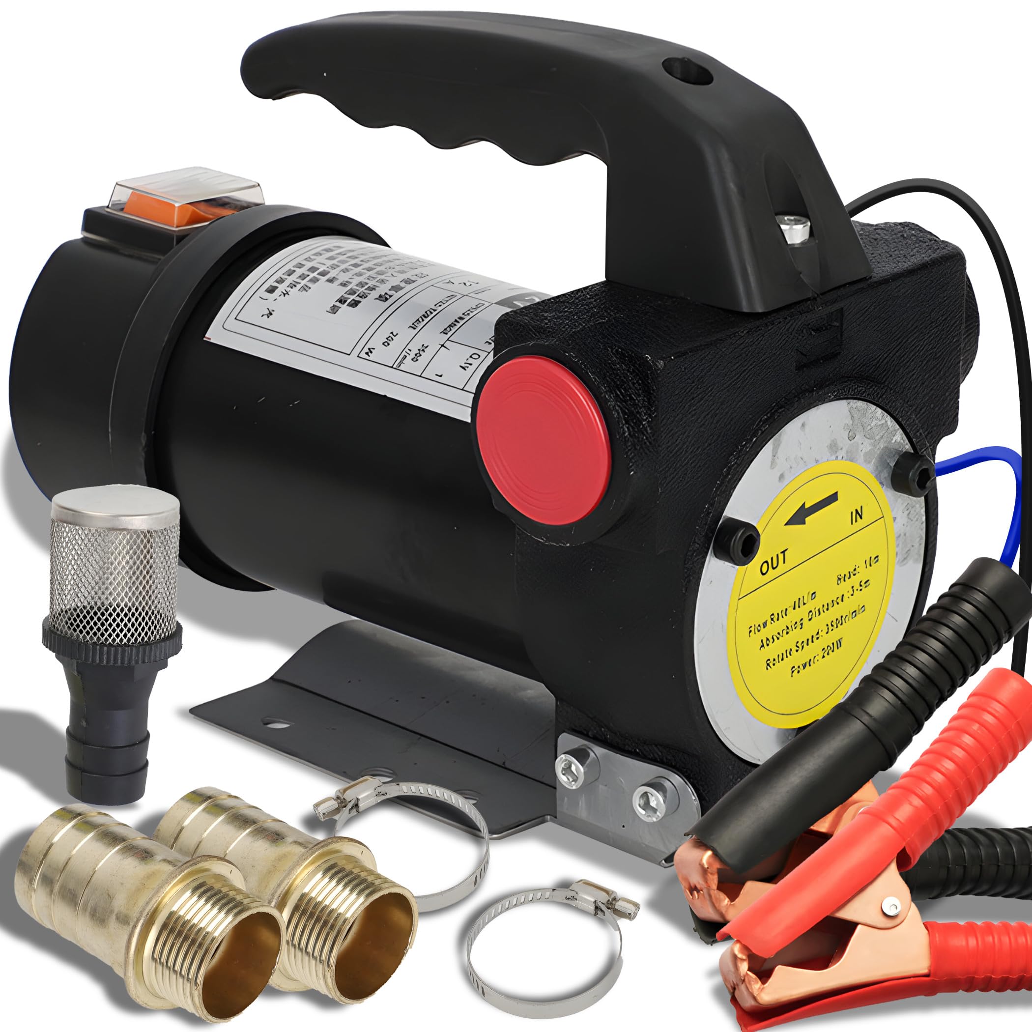 12V 260W Ölabsaugpumpe Dieselpumpe Ölpumpe Kraftstoffpumpe Ölwechsel 50L/Min EU