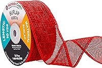 Vista 115 de Mandala Crafts Cinta de arpillera turquesa con alambre de 1 pulgada de ancho para manualidades, rollo de 10 yardas de cinta rústica de arpillera