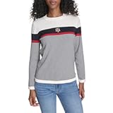 Womens Long Sleeve Cotton Crewneck Pullover Sweater
