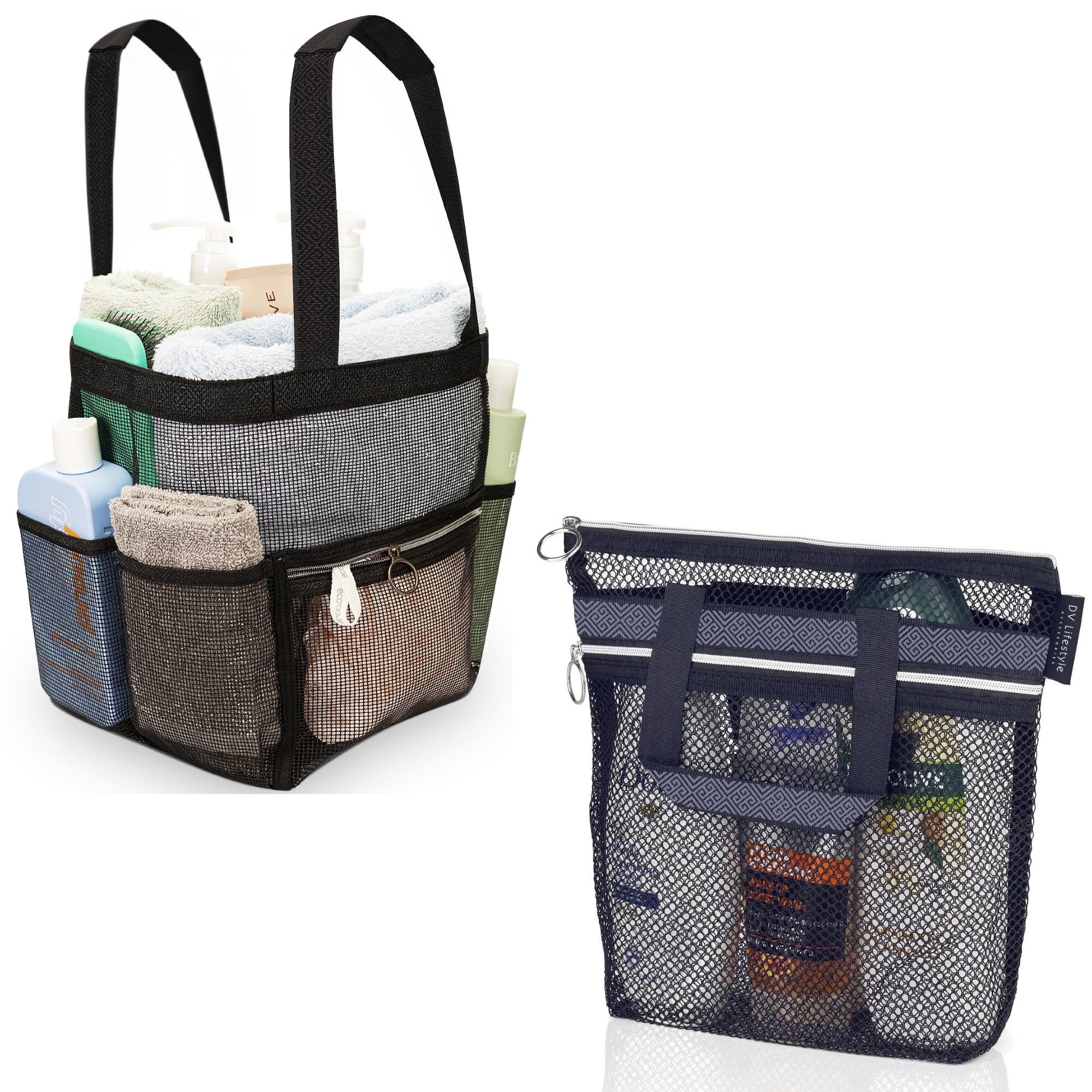 DV Lifestyle Small Shower Caddy Large shower Caddy Black