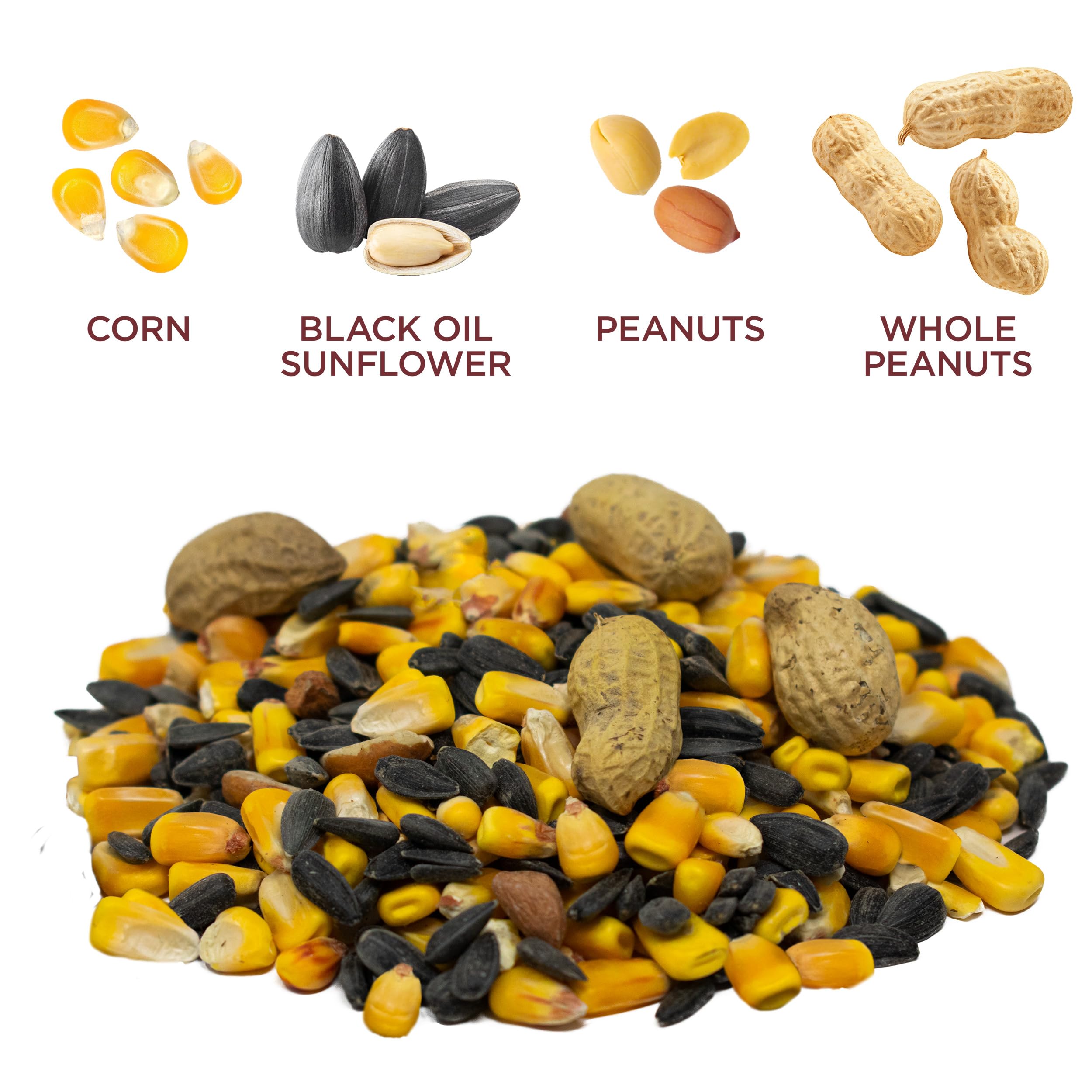 Audubon Park Comida para Ardillas y Criaturas, Bolsa de 15 Libras