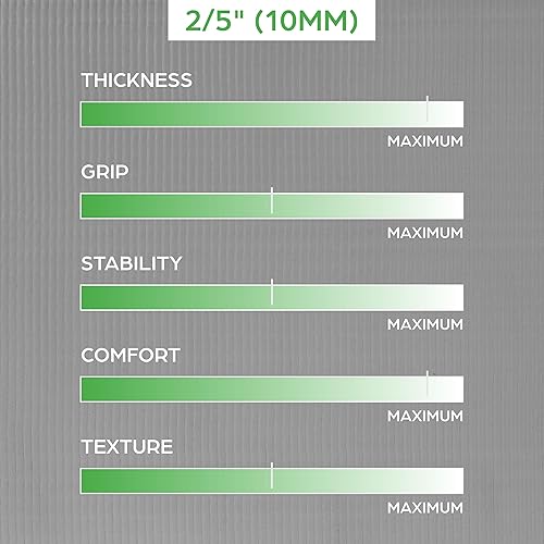 Miniatura 4 de Gaiam Essentials 25" Thick (10mm) Yoga & Pilates, Fitness & Exercise Mat with Easy-Cinch Carrier Strap Cushion Support For Fitness and Gym Workouts