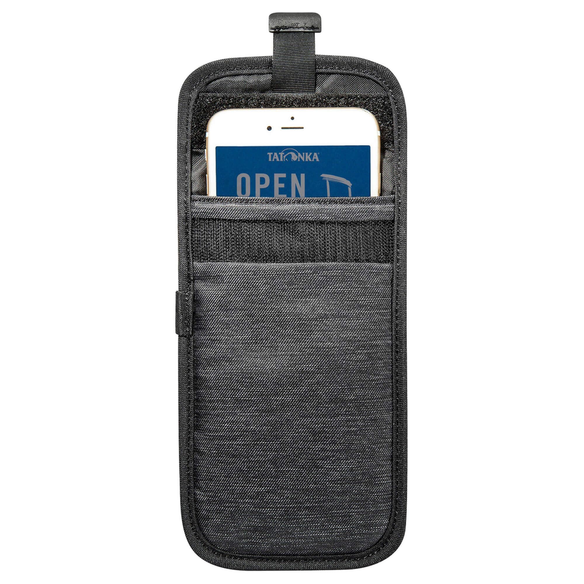 Etui na telefon komórkowy Tatonka Smartphone Case – wyściełane etui ochronne na telefon komórkowy z zapięciem na rzepy