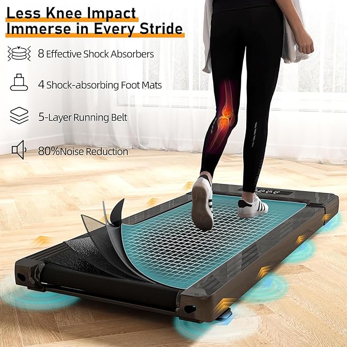 Caminadora Eléctrica Plegable 2.25HP 6.44 km/h Negra miniatura 2