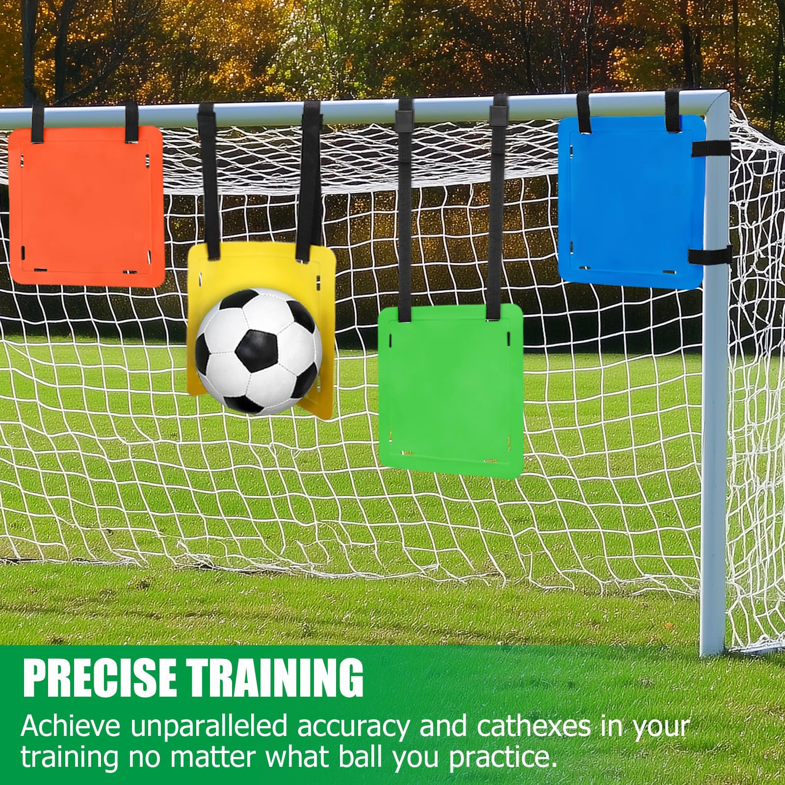 4PCS Fußballtor Ziel, Fußball-Ziele für Tore Training zielnetz fussballtor, Fußball-Ziel für Schießen Genauigkeit Training, Verbesserung der Agilität Geschwindigkeit für Lacrosse, Hockey, Baseball