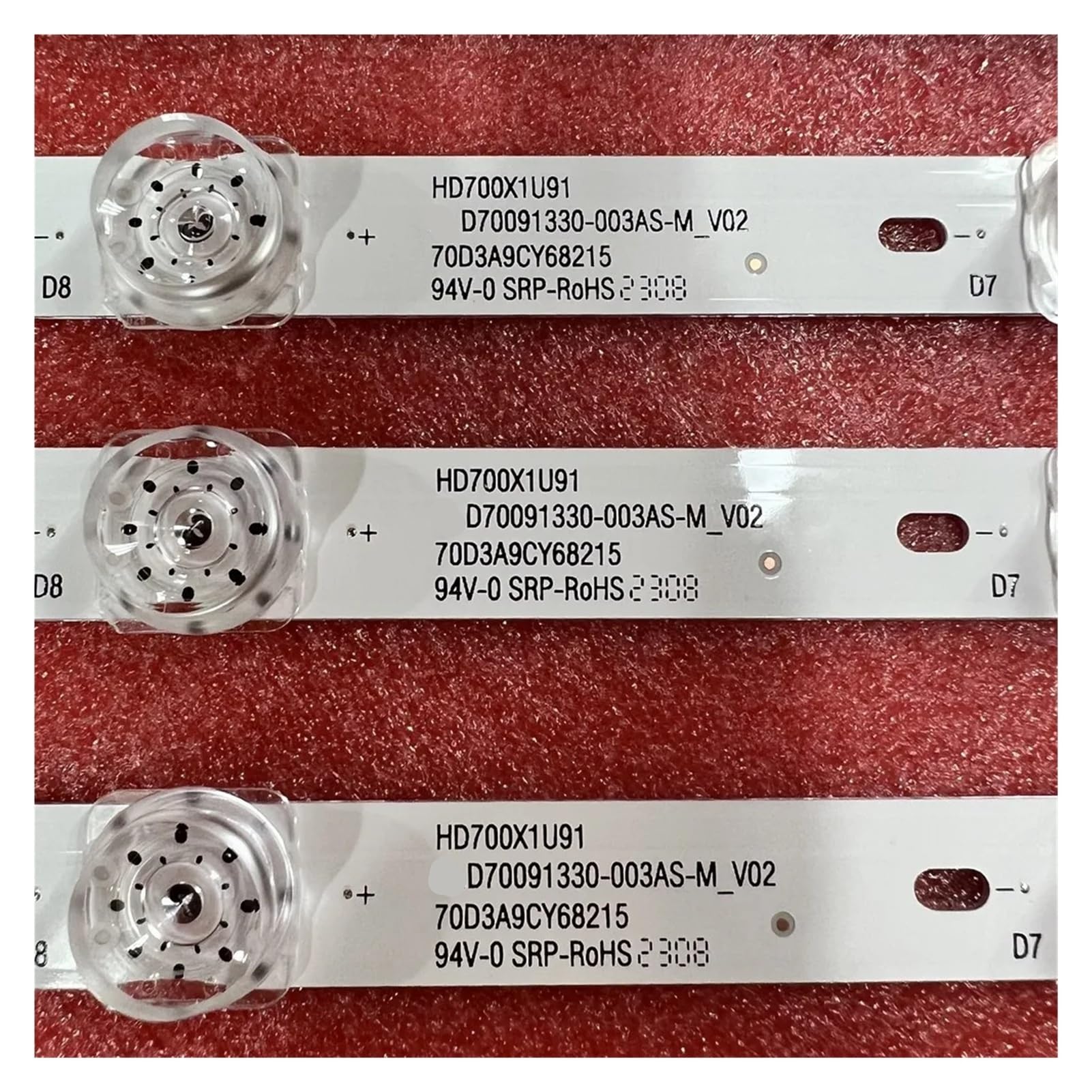 Tira de retroiluminación LED compatible for Hisense 70A6G, 70H6570G, 70A6G3, 70A61G, 70H6500G, 70A6H, SVH700A31, HD700X1U91-L1, CRH-BX70X1U913030T080902H(16pcs For 2 TV)