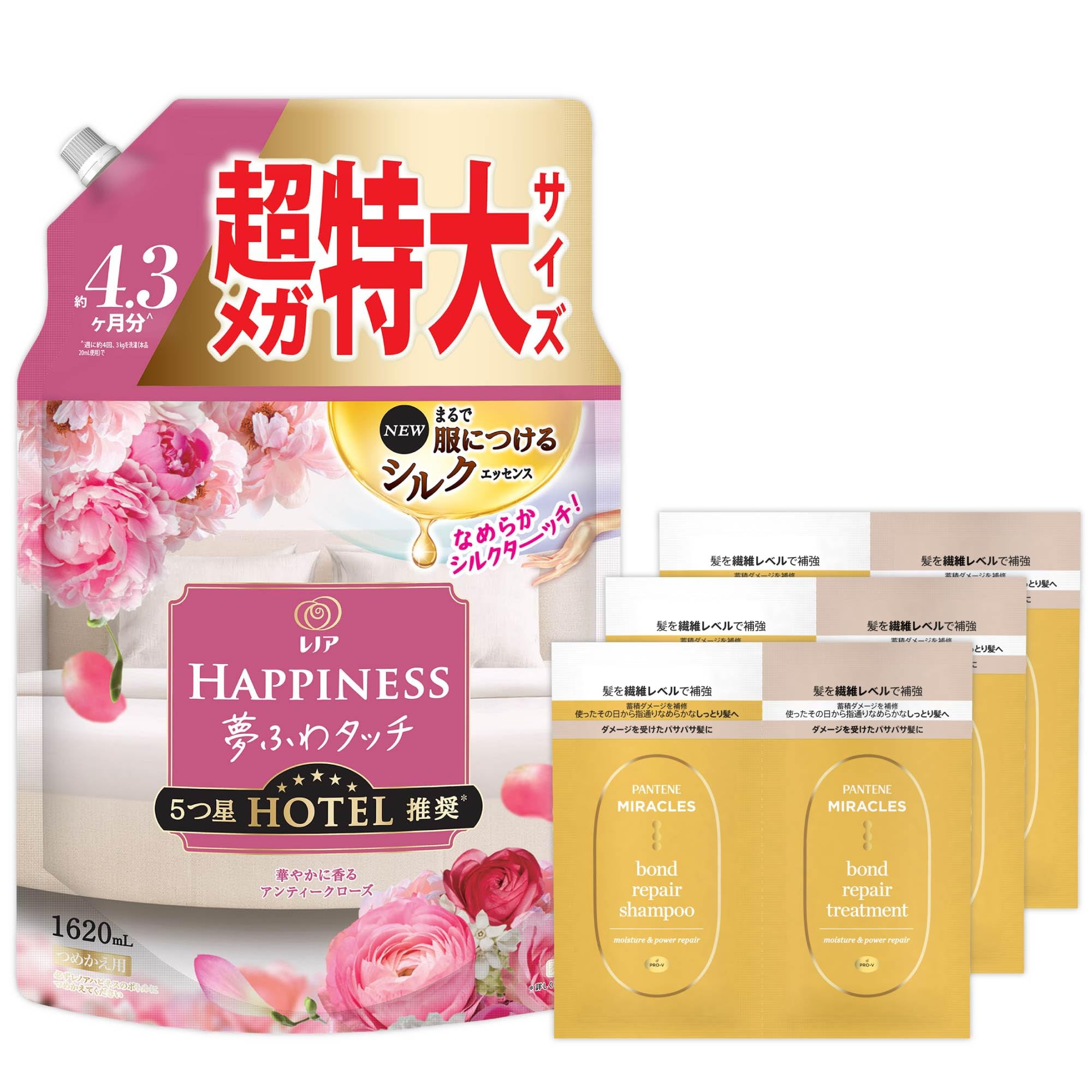 Amazon.co.jp: レノアハピネス 夢ふわタッチ アンティークローズﾞ詰替  