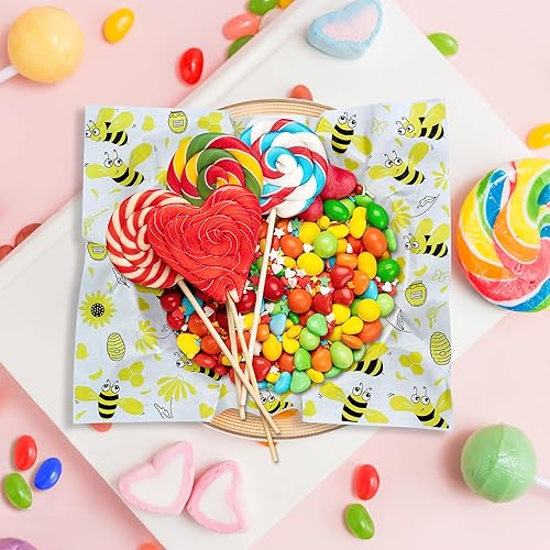 Miniatura 7 de 100 hojas de papel de cera para alimentos rookea Flower Deli papel de envoltura de papel para sándwiches de dulces, galletas, envolturas