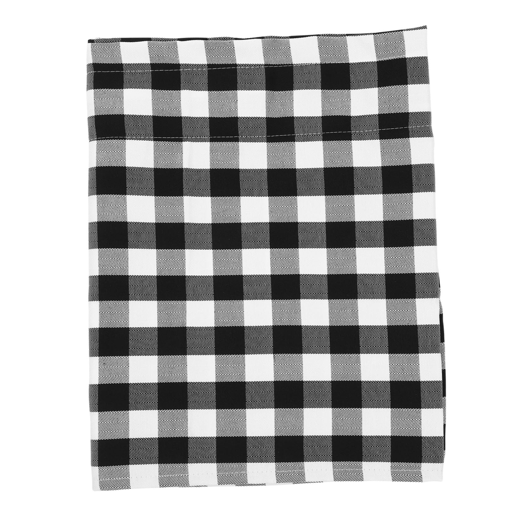 Cortina de cuadros de búfalo para cocina o baño, ideal para dar un toque moderno