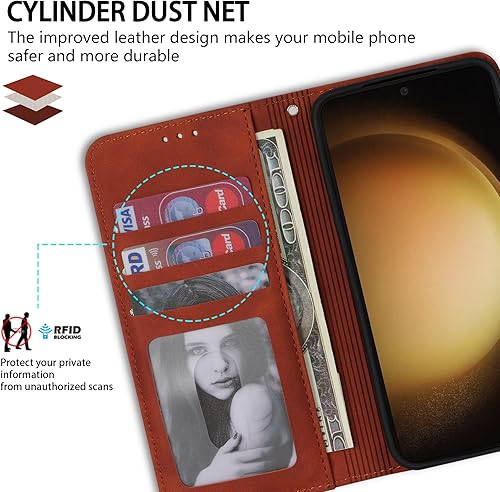 Miniatura 2 de Neiye Funda tipo cartera compatible con Samsung Galaxy A54 5G con bloqueo RFID, ranuras para tarjetas, cierre magnético, empalme con tapa de piel