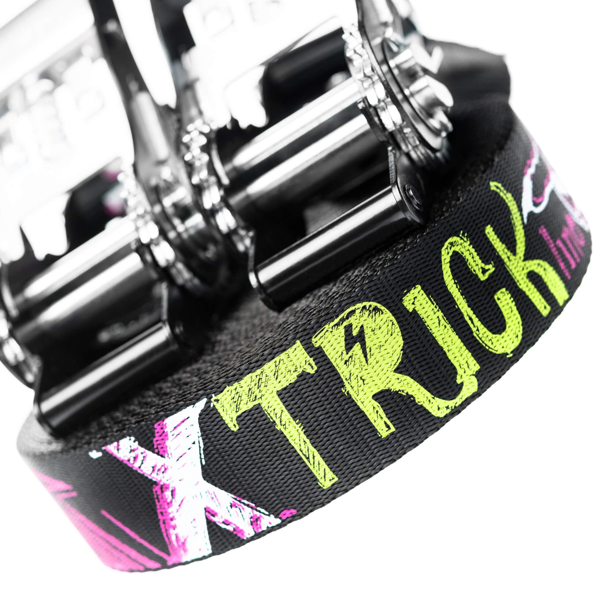 TKS04 - Slackline Kit Trick Line - Entrenamiento y Equilibrio, Caminata y Freestyle - 2X Trinquete, Bolsa - para Principiantes y Slackliners Expertos - Longitud 30 m
