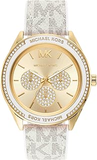 ساعة فانيليا متعددة الوظائف مصنوعة من بلاستيك بي في سي موديل MK7204 من مايكل كورس