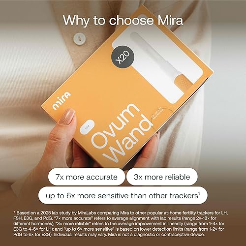 Miniatura 23 de Mira Varitas Fertility Max, tiras de prueba de ovulación para mujeres, confirmar y predecir la ovulación en casa, rastrea PdG, LH y E3G, uso