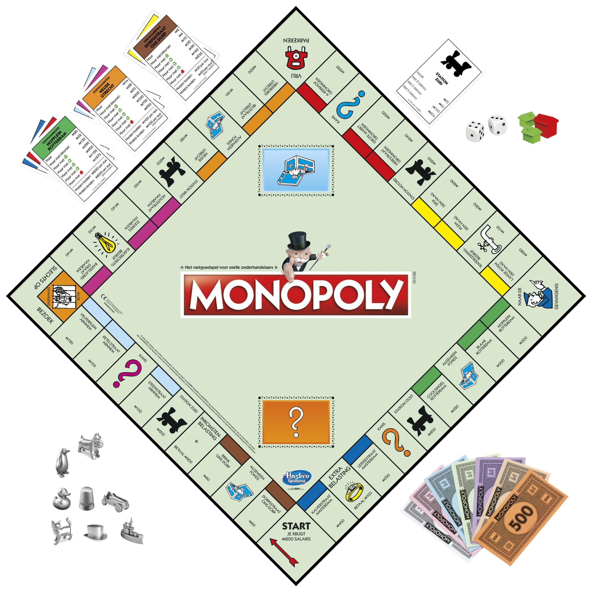 Monopoly Klassisch, Gesellschaftsspiel für Kinder, Brettspiel ab 8 Jahren (Niederländische Version)