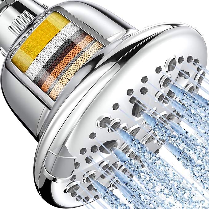 Cobbe High Pressure Shower Head with 7 Spray Modes and Filter
