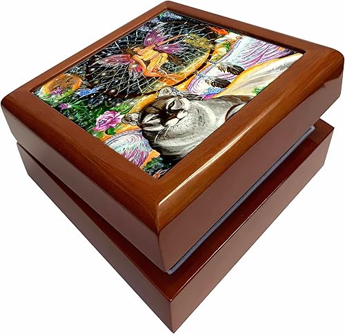 3dRose Lucid Dreams of the Panther, Jewelry Box jb-3609-1