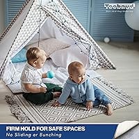 Vista 8 de Almohadilla antideslizante de 2 x 12 pies, agarre reversible, almohadillas antideslizantes para madera dura, vinilo, azulejos, suelos laminados