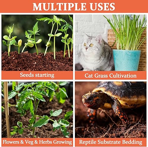 Miniatura 6 de Legigo 100 pellets de fibra de coco orgánico de 1.575 in para plantas, tierra comprimida de fibra de coco, pellets de fibra de coco para plantar