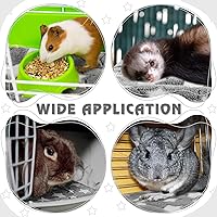 Vista 5 de Haull 4 piezas de ropa de cama impermeable de conejillo de indias, cama de conejillo de indias, forro suave para jaula de conejo, perro, tapete