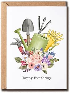 NTGifts Happy Birthday Garden Card Gärtner Humorkarte Gartengeräte