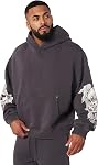 BOOMLEMON Mens Casual Fashion Hooded Sweatshirts Graphic Print Hoodies Pullover Gym Workout Long Sleeve Streetwear